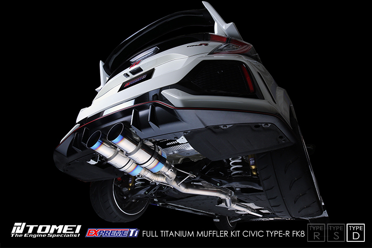 Tomei Expreme Ti Cat Exhaust - Honda Civic Type R FK8 Type D
