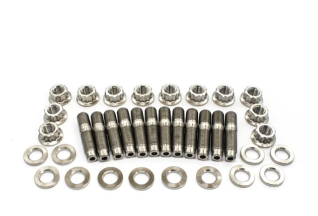 Titanium Stud M10 X 1.25 50mm - Automotive Intake Exhaust Flange Hex 12 Point