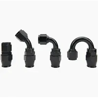 Radium 6AN PTFE Hose End Black