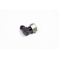 Radium 3/8" SAE Female EFI Quick Connect to 6AN Male 90 Degree Low Profile Fitting