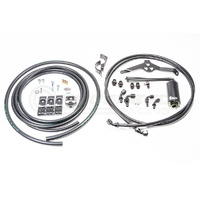 Radium Fuel Rail Plumbing Kit w/Stainless 10 Micron Filter - Subaru WRX 08-14/STI 08-21/FXT 08-13/LGT 04-09