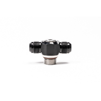 Radium V2 10AN ORB to Dual 10AN Male Flare Low Profile Swivel Banjo Fitting