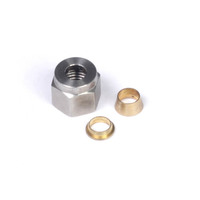 1/4" Nut and Brass Ferrule Only