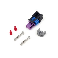 Plug and Pins Only - Delphi 2 Pin GM style Coolant Temp Connector (Black)