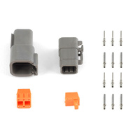 Plug and Pins Only - Matching Set of Deutsch DTM-6 Connectors (7.5 Amp)