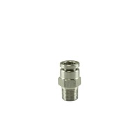 1/8" NPT Str Pushloc Fitting - SS - 1/4"