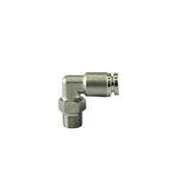 1/8" NPT 90Deg Pushloc Fitting - SS - 1/4"