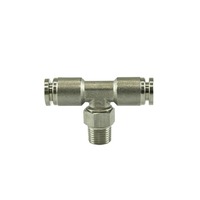 1/8" NPT Tee Pushloc Fitting - SS - 1/4"