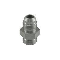 Fitting -6 AN Flare to -6 AN ORB Male Straight - Silver