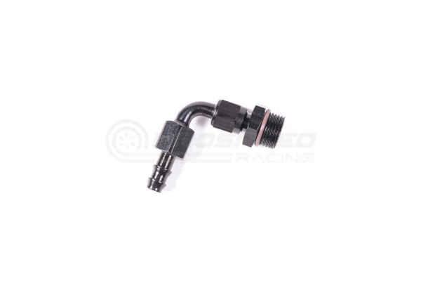 Radium 10AN ORB to 3/8" PushLok 90 Degree Hose End 2 Piece Adaptor