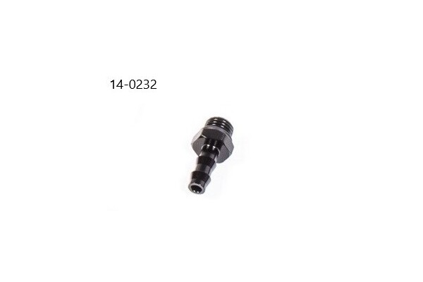 Radium 4AN ORB to 5/16" Hose Barb Fitting (8mm)