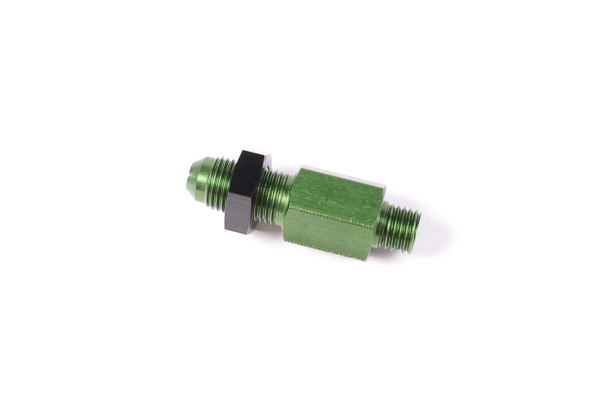 Radium 6AN to M12x1.5mm Male Bulkhead Fitting with Jam Nut