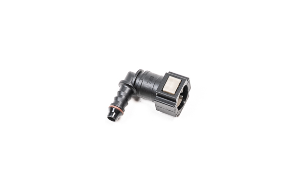 Radium 5/16" SAE Female EFI Quick Connect to 5/16" Barb 90 Degree Fitting (8mm)