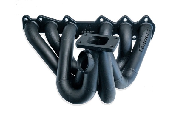 6 Boost Turbo Exhaust Manifold - 1JZ-GTE Non-VVTi T3/2x40 'DIVIDED ENTRY' Twin 40mm Wastegate Ports