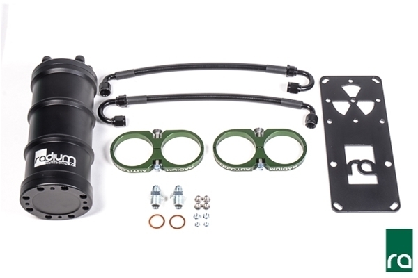 Radium Fuel Surge Tank 20-0021-00 Dual Bosch 044 Vertical Mount, Pumps Not Included