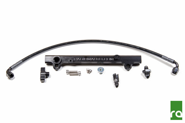 Radium Black Fuel Rail kit suit Mitsubishi EVO Lancer X with no hose