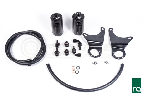 Radium Dual Catch Can Kit/AOS System - Mitsubishi Evo 7-9