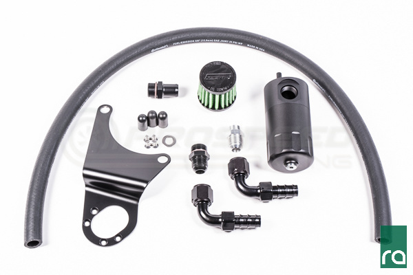 Radium Crankcase Vent To Atmosphere Catch Can Kit - Mitsubishi Evo 7-9