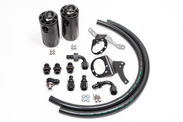 Radium Dual Catch Can Kit, 15-17 Ford Mustang GT, Fluid Lock