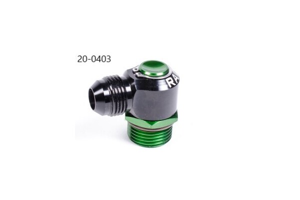Radium V1 10AN ORB to 8AN Male Flare Swivel Banjo Fitting