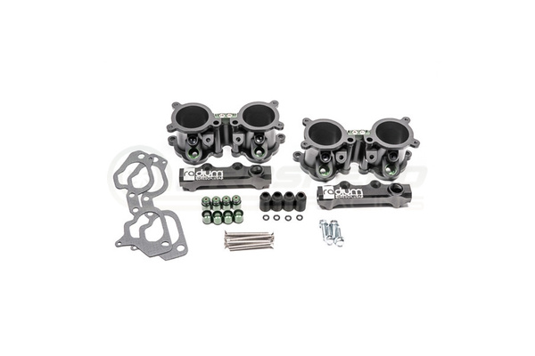 Radium Dual Injector TGV Delete & Fuel Rail Kit Black Coated - Subaru WRX/STI/FXT/LGT