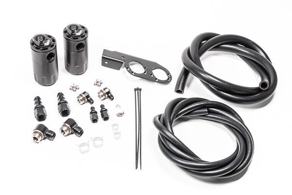 Radium Dual CCV/PCV Fluid Lock Catch Can Kit - Nissan 350Z Z33/Skyline V35/Infiniti V35