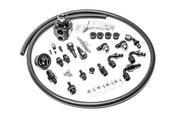 Radium Parallel Fuel Rail Plumbing Kit w/DMR RA Regulator - Subaru WRX 08-14/STI 08-21/FXT SH/LGT 07-14 (EJ20/EJ25)