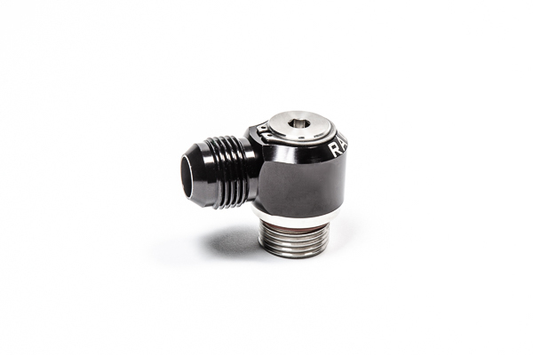 Radium V2 10AN ORB to 10AN Male Flare Low Profile Swivel Banjo Fitting