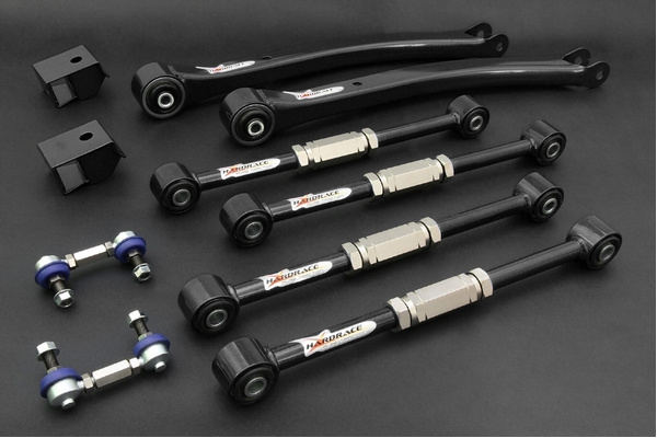 PILLOW BALL REAR ADJUSTABLE ARM SET BLACK (TRAILING/LATERAL) SUBARU IMPREZA WRX GC/GF/GM 92-00, GD/GG 01-06, STI GV/GF/GM 92-00, STI GD/GG 01-06