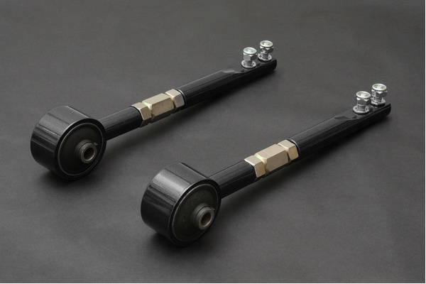 HARDENED RUBBER HEAVY DUTY TENSION/CASTER ROD BLACK NISSAN SILVIA 180SX S13, FAIRLADY Z32 89-00, SKYLINE R32 GST-T, CEFIRO A31 88-93