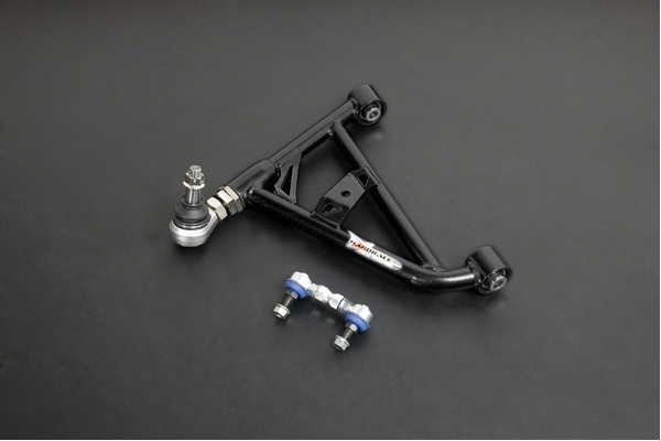 PILLOW BALL V2 REAR ADJUSTABLE LOWER CONTROL ARM W/ SWAY BAR LINK ARM BLACK NISSAN SILVIA 180SX S13, FAIRLADY Z32 89-00, SKYLINE R32 GST-T/GT-R, CEFIR