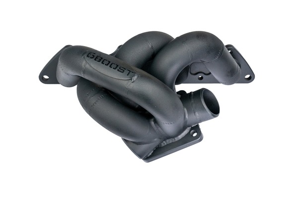 6 Boost Turbo Manifold MITSUBISHI 4G63 EVO 4-9 Low Mount T4/2x40 'DIVIDED ENTRY' Twin 40mm Wastegate Port (Garrett/Pulsar G40)