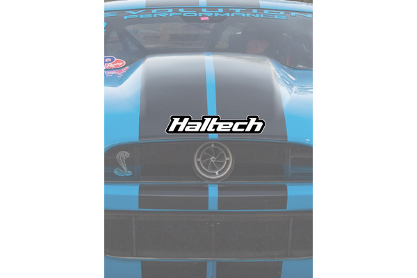 Haltech Logo Sticker Black and White