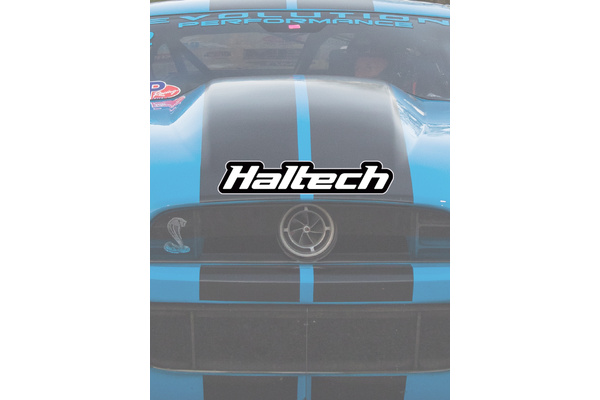 Haltech Logo Sticker Black and White