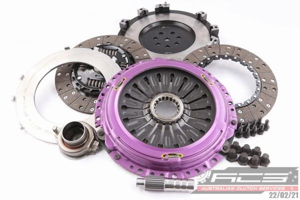 Xtreme Twin Plate Organic Clutch - Suits Mitsubishi 4G63 Evo 4 - 9 Sprung centre 