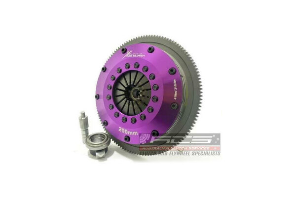 Xtreme 200mm Sprung Ceramic Twin Plate Clutch Kit - Suits 92-05 Subaru WRX 5 Speed (OEM Pull Type)
