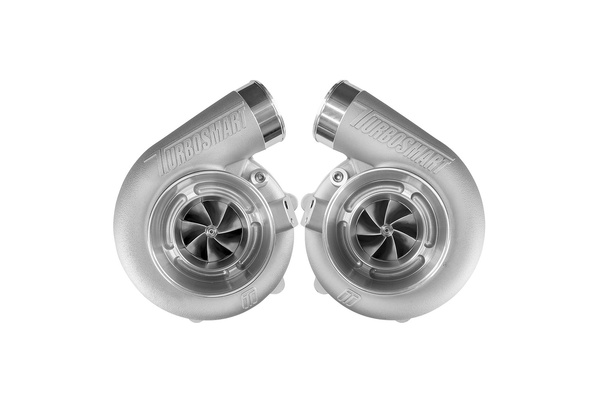 Mirror Twin Turbo Package - TS-1-6466B V-Band 1.07AR Oil Cooled Turbos
