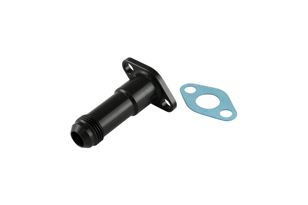 38.1mm 10AN 75mm Extended Oil Drain Black