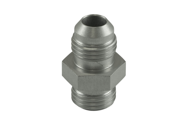 Fitting -6 AN Flare to -6 AN ORB Male Straight - Silver