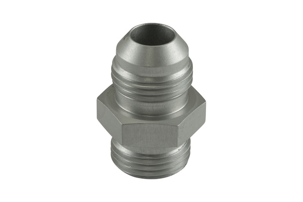 Fitting -8 AN Flare to -8 AN ORB Male Straight - Silver